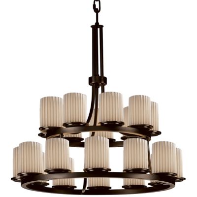 Limoges Dakota 2-Tier Ring Chandelier by Justice Design Group - Starlight Lighting USA and Canada